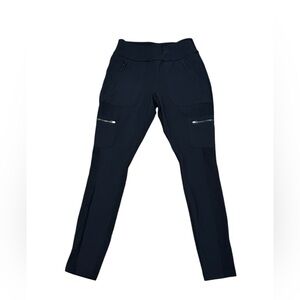 Athleta Women’s Black Jeggings Leggings Pants Side Zipper Women’s Size 6